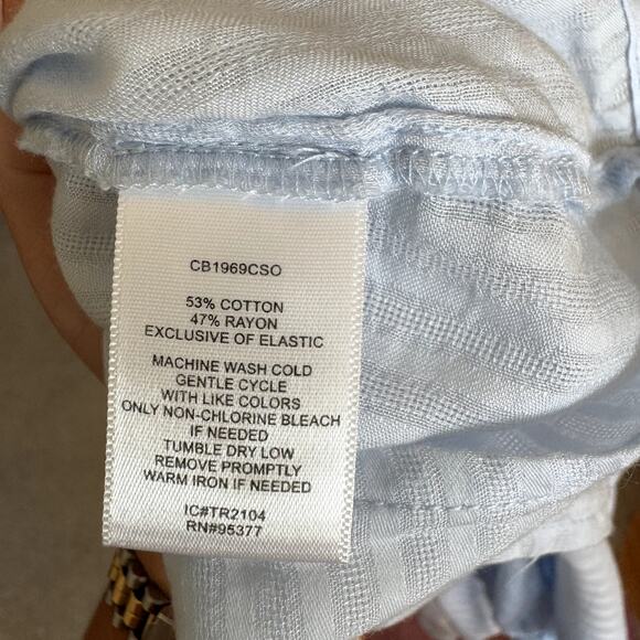 Light Blue Women's Sanctuary Peasant Top Size Medium - Picture 6 of 7